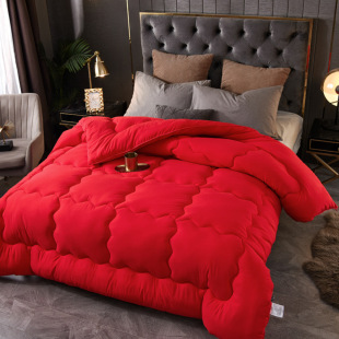 Wedding quilt happy to be married by the woman winter quilt thickened spring and autumn quilt space quilt red wedding quilt core wedding quilt