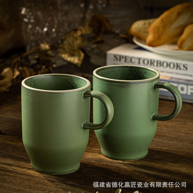 Transfronterizos retro japonés tazas de café de cerámica tazas de cerámica tazas de tazas de oficina diseñador de tazas de café