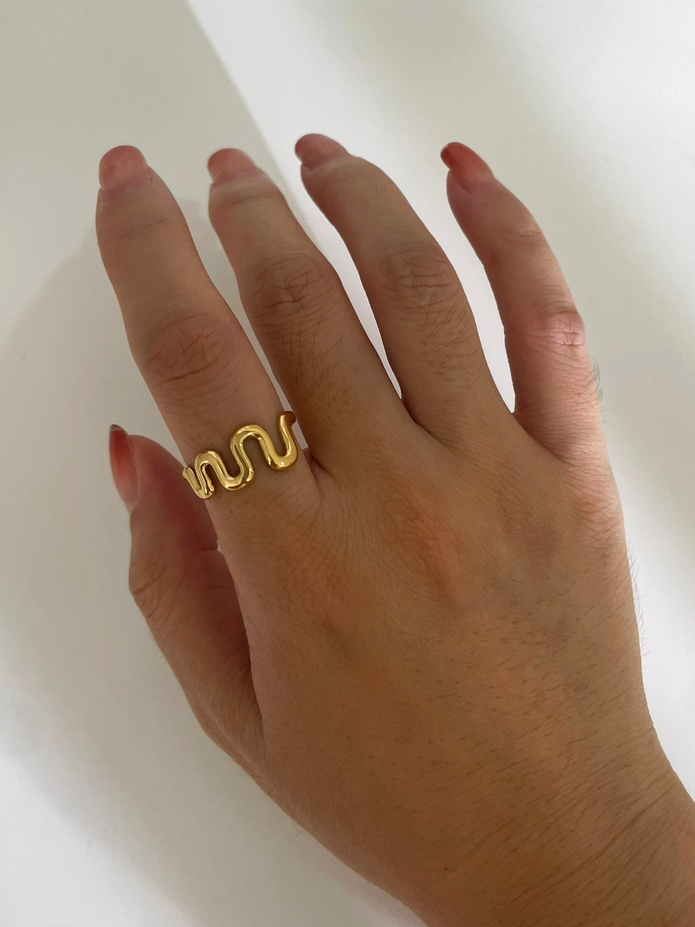 1 Piece Quantity PVD Coated Real Gold Plated Geometric 304 Stainless Steel Vintage Style Simple Style Waterproof Non Tarnish Surgical Steel Jewelry Set
