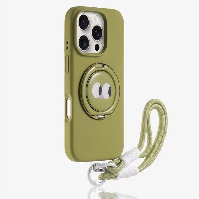 Smiley de color sólido simple soporte magnético para iphone15 Apple 16ProMax funda para teléfono móvil 13 nuevo estilo 14 mujer