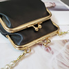 Small bag, fashionable shoulder bag, universal chain from pearl, one-shoulder bag, small cute wallet, 2022, city style