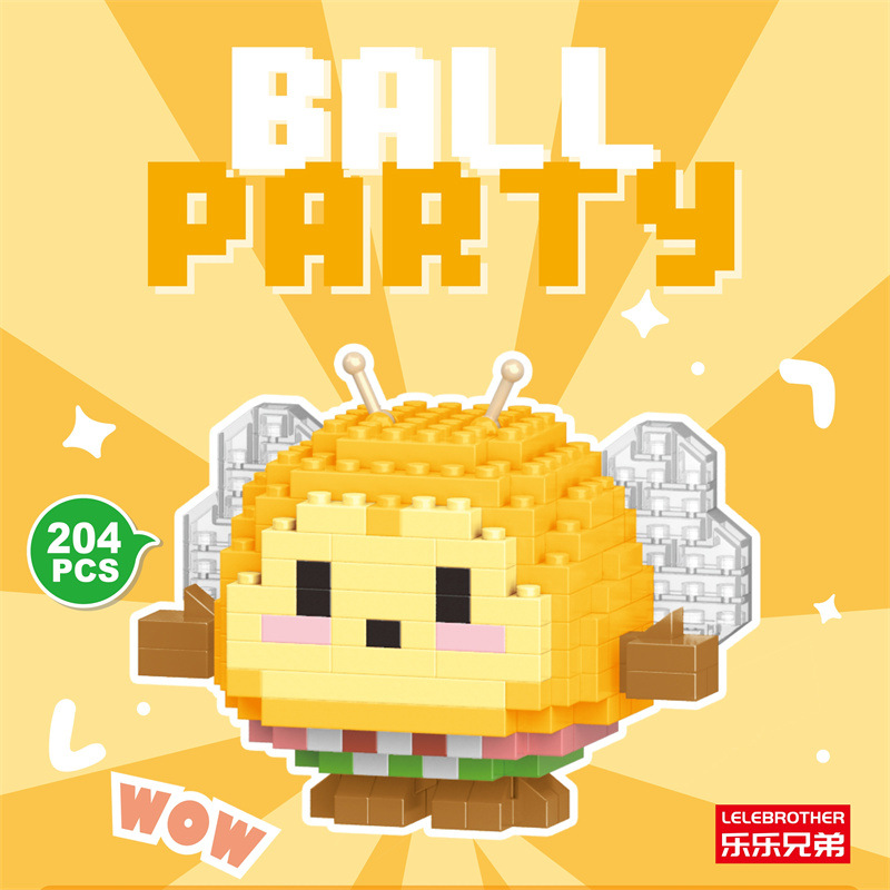 Venta al por mayor transfronteriza Lele Brothers ensamblado partículas pequeñas bloques de construcción de rompecabezas juguetes mini rompecabezas tridimensionales para niños micropartículas