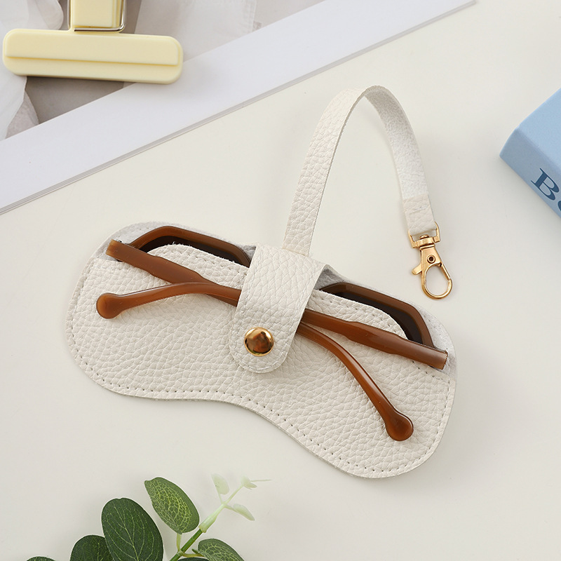 38g Weight glasses case Classification Pu Leather Material Solid Color Pattern Unisex Gender Classic Style Style Classic Style Solid Color Pu Leather Unisex Glasses Case 7