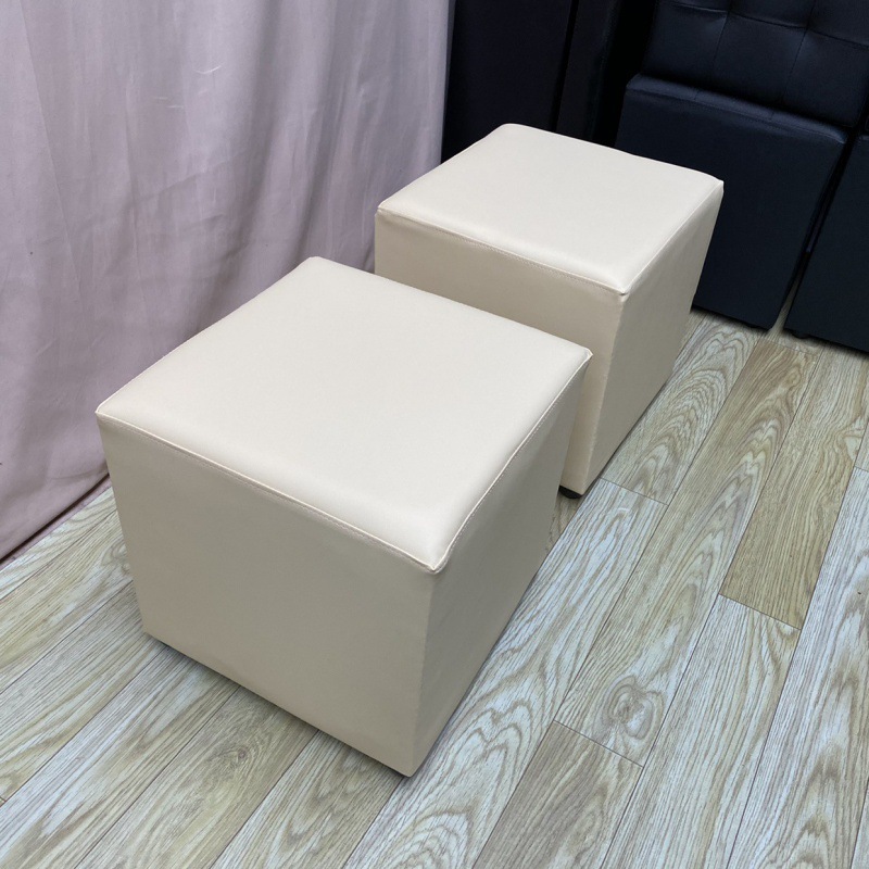 会展白色黑色方凳吐司面包凳软包小皮凳换鞋凳婚庆活动用可批量定|undefined