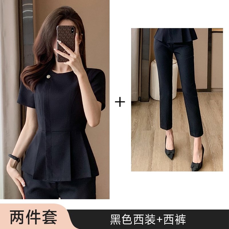 6F13 검은색 양복 + B257 바지