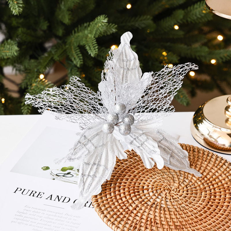 造花クリスマス装飾 diy 花輪籐装飾花クリスマスツリー装飾フラワーアレンジメント装飾品|undefined