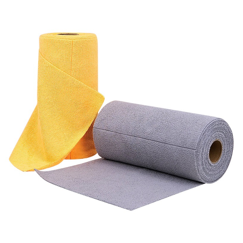 源工場製 キッチン用手拭き布 厚手 乾湿両用 超極細繊維 ロール状タオル クロスボーダー配送