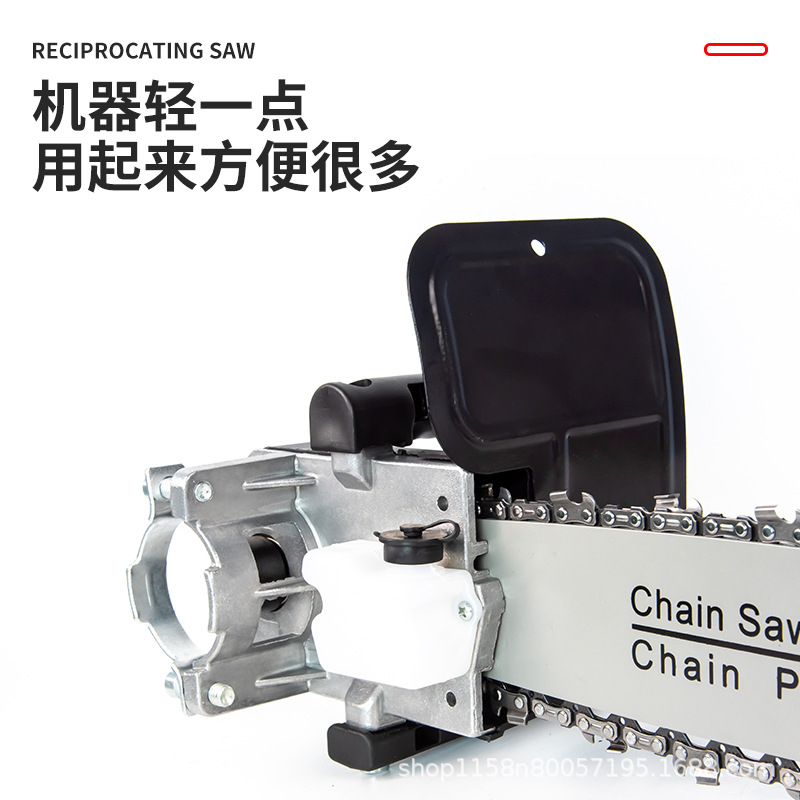 Molinillo de ángulo directo de fábrica modificado sierra de cadena eléctrica registro hogar pequeño corte de mano multifuncional modificado sierra de cadena