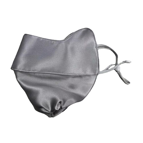 Double-layer adjustable ear strap silk sunscreen hidden opening breathable mulberry silk 3D face mask