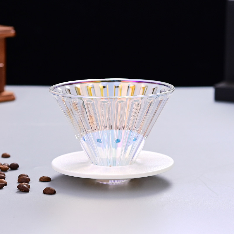新しいコーヒーポット、コーヒーポット、手淹れコーヒーフィルターカップ、クラウドコーヒーフィルターセット、漏斗を共有します。|undefined