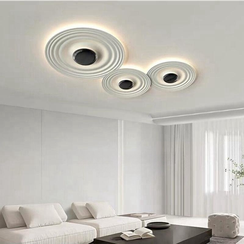 Moderno minimalista diseño de estilo crema sala de estar lámpara de techo Bauhaus creativo estudio dormitorio vestuario lámparas