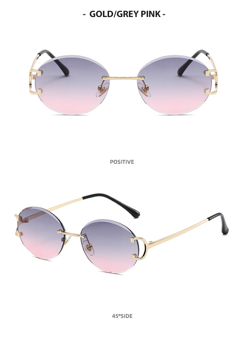 Casual, Holiday Occasion Round Pattern Modern Style Streetwear Round PC UV400 Protection Round Frame Frameless Women's Sunglasses