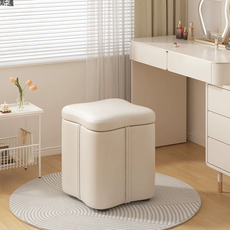 Табурет для макияжа в скандинавском стиле, простая скамейка, табурет для обуви, туалетный столик, кожаный табурет, табурет для гостиной, дивана, туалетный столик, табурет