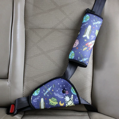 Anti-Stranglehold Seat Belt Shoulder: Other Automotive Safety Supplies - one-size-fits-all-space-blue-set