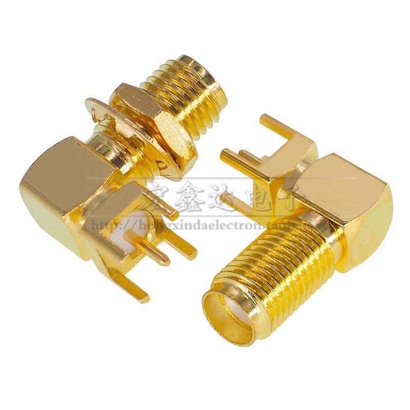 SMA는 17MM SMA-KWE 외부 나사 내부 구멍 길어진 17MM RF 베이스 RF 안테나 베이스 팔꿈치 수평