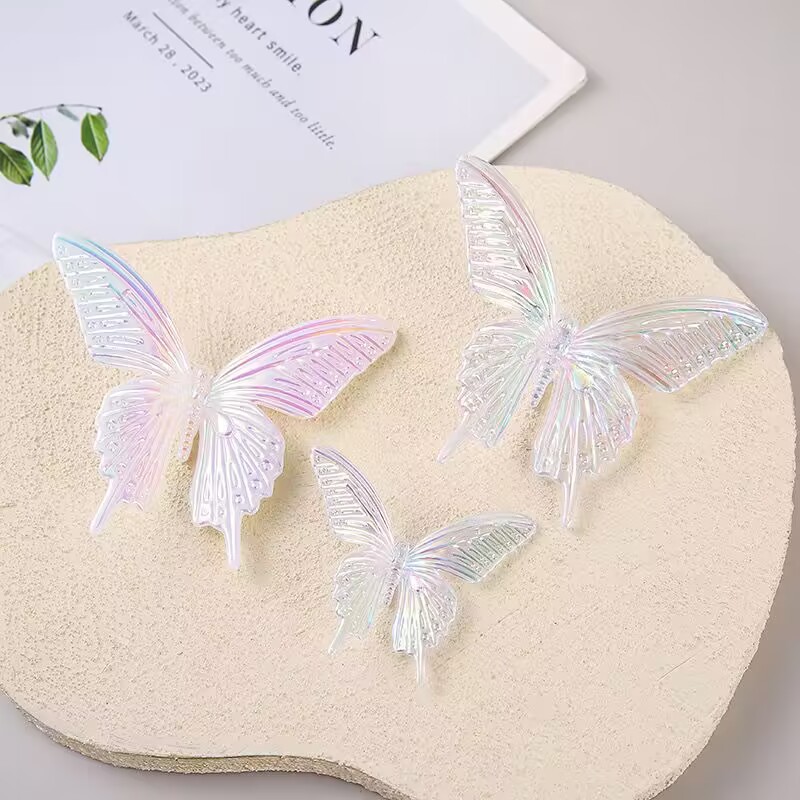 新商品は馬貝の珠光の立体の蝶の仙気の大きい蝶のDIYの部品をまねて道具の蝶を飾って蝶を飾ります。