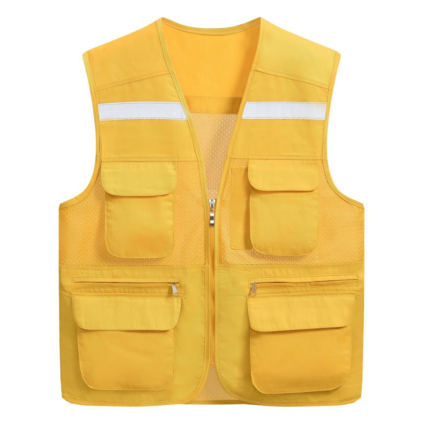 Chaleco de trabajo en stock voluntario chaleco de trabajo ropa voluntaria publicidad de bienestar público ropa de trabajo