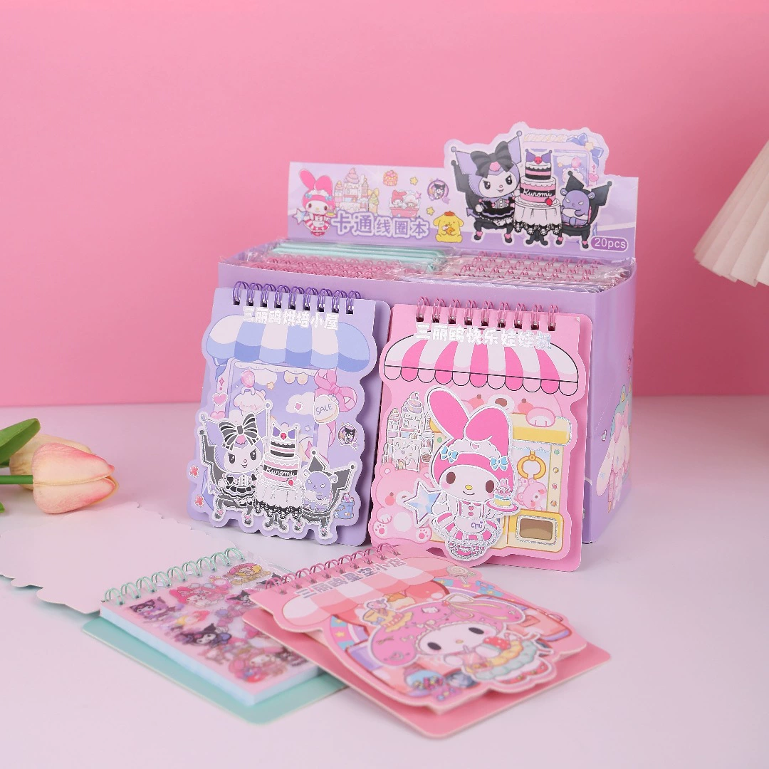 Новая книга-стикер из прозрачного ПВХ с Капибарой Куломи Мелоди Лабубу, двусторонняя клейкая бумага