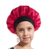 Children's black strap-red hat
