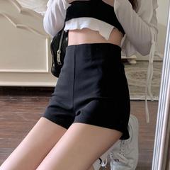 黑色打底短褲春季女外穿防走光安全褲消失褲夏天高腰短褲小個子