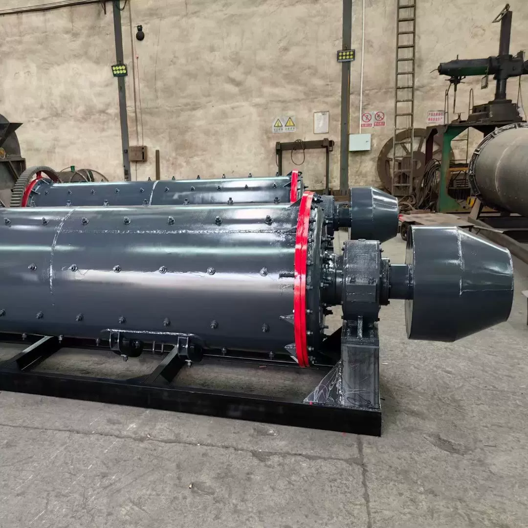 尾矿渣磨粉机 卧式球磨机加工细粉 1245型常规款干式球磨机