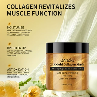跨境外贸24k黄金骨胶原面膜 Collagen Mask黄金保湿补水撕拉面膜
