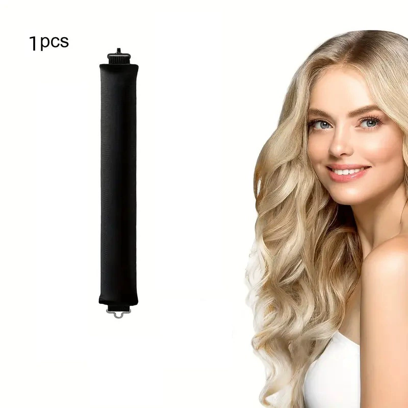 3-hook velvet hair curlers, big-wave sleep rollers set, multi-piece plush curling rods
