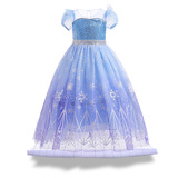 Платье, юбка на девочку, наряд маленькой принцессы, xэллоуин, «Холодное сердце», в западном стиле