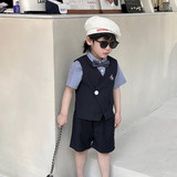 Жилет, комплект, платье, костюм, пианино, наряд для музыкальных выступлений, детская одежда, в корейском стиле, подарок на день рождения