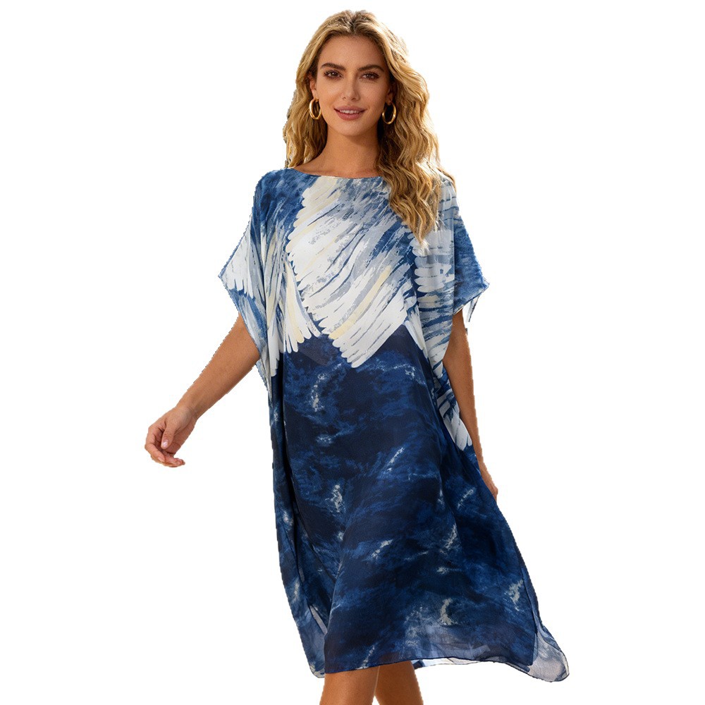 2026 nuevos productos de moda europeos y estadounidenses vestidos de playa vacaciones de protección solar bikini camisa de verano chal elegante