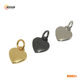 Factory wholesale Love you small heart-shaped jewelry accessories hanging plated alloy heart-shaped pull card decorative small hardware buckle