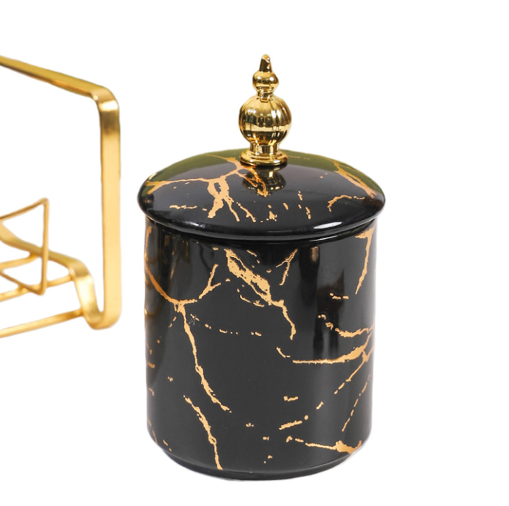 Tanque cerámico simple de sellado, tanque de almacenamiento de decoración de cocina nórdica, tanque de almacenamiento de granos de granos de granos de granos