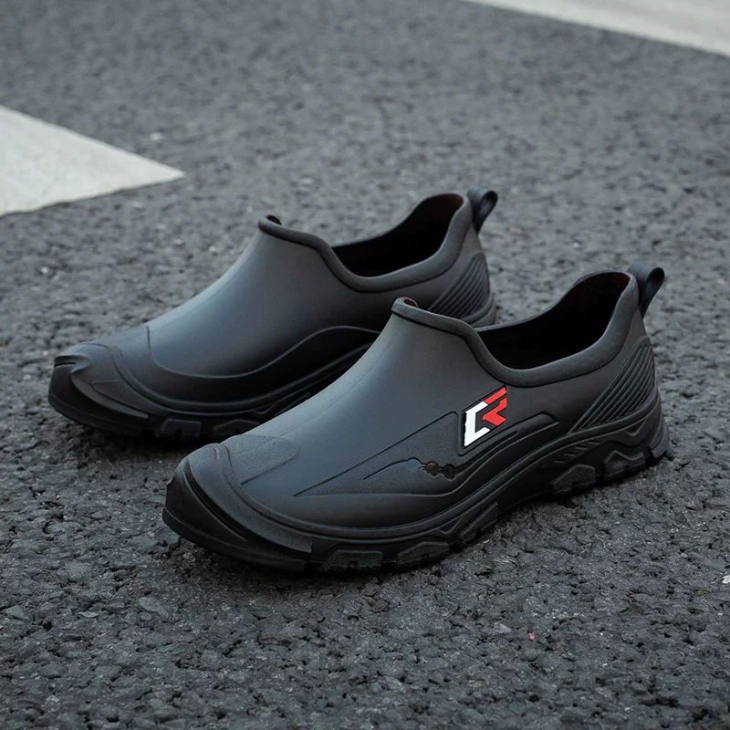 Четыре сезона водонепроницаемая мужская обувь для дождя Sheng Bald, лёгкие, противоскользящие, вьетнамский стиль, экспорт наружной торговли, резиновая обувь низкого цилиндра
