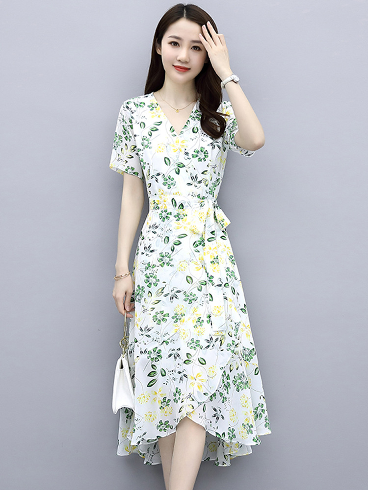 砕花ワンピース女装夏シンプルで気前がいいです。
