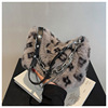 2021 autumn and winter new leopard print plush chain fascination bag casual, soft shoulder, armpit, messenger small bag