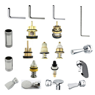 Stool type flushing foot valve accessories hand-pressed squatting pan accessories foot-stepped delay valve push rod elbow flushing valve