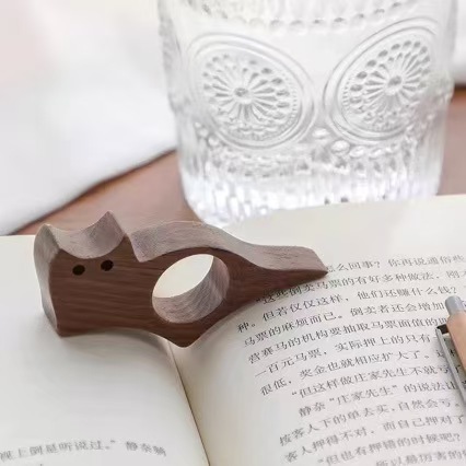 Fuente transfronteriza mascota gato pulgar página prensa de libro anillo de lectura de una mano perezosa lectura apoyar artefacto de lectura