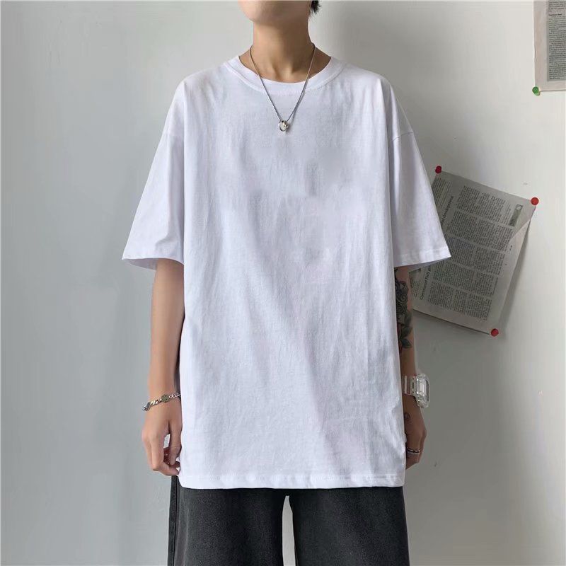 Premium Heavyweight Cotton T-Shirt 320 Gsm Short Sleeve Vintage Street Style Men's Tee_viptrois.com