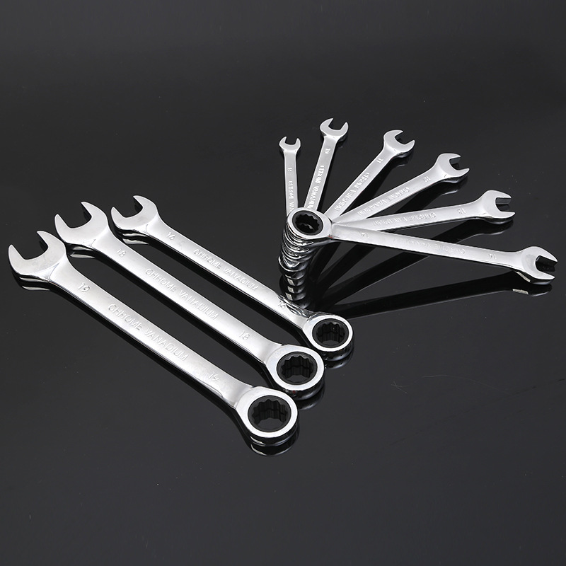 래칫 렌치 세트 도매 거울 이중 목적 래칫 렌치 매화 개방형 이중 목적 거울 렌치 렌치 세트