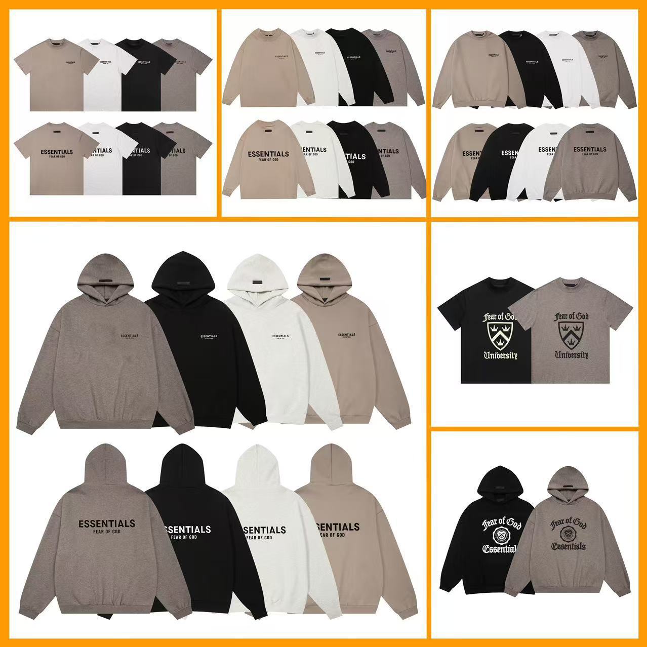 Fog Icon Multi-Thread American High Street Fashion Brand Fleece-Lined Casual Couple Autumn and Winter Heavy Hooded Sweatshirt for Men and Women