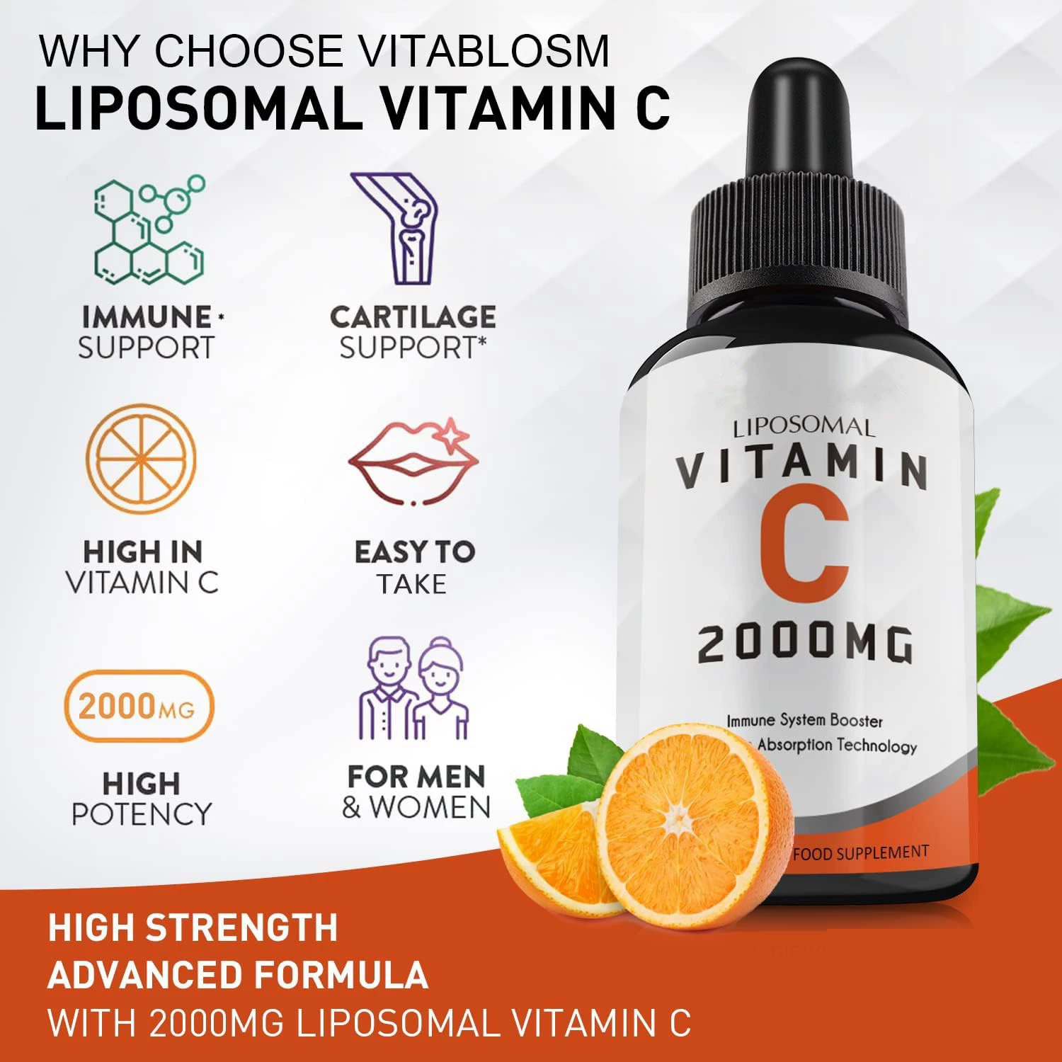 Витамин С Капли Vitamin C drops Оригинальный раствор липосомы трансграничные поставки производителей обработки на заказ