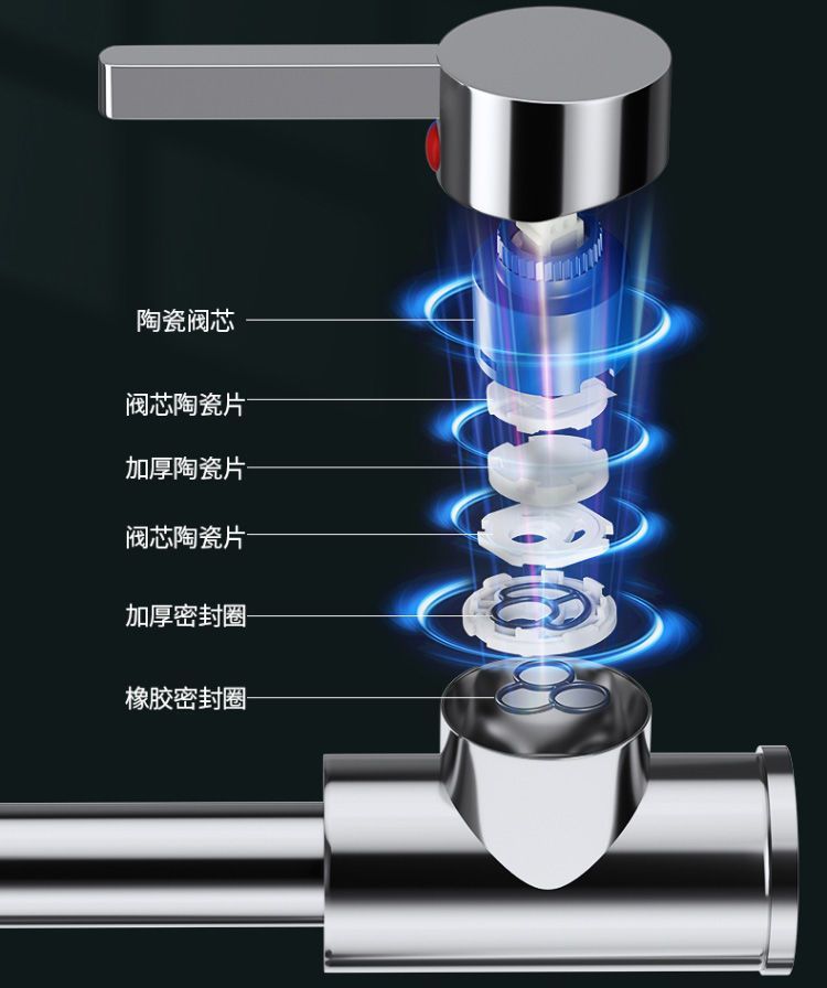 Kitchen faucet, cold and hot water sink, two-in-one washing basin, all-copper single-cooling, stainless steel household universal undefined