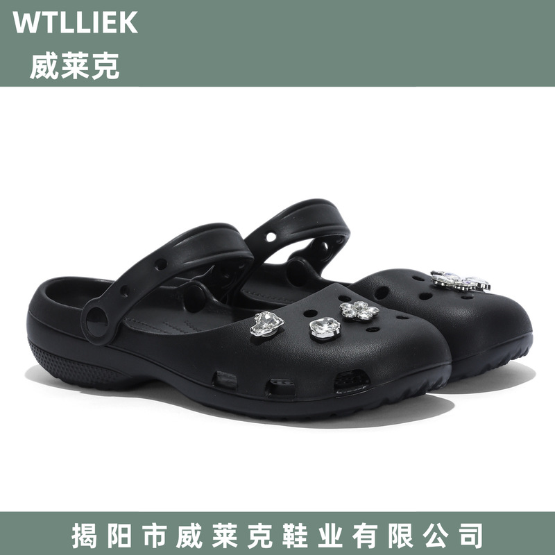 Weilaike Ballet Clogs for Women, New Summer Style, Mary Jane Soft-Soled Non-Slip Slip-On Beach Sandals