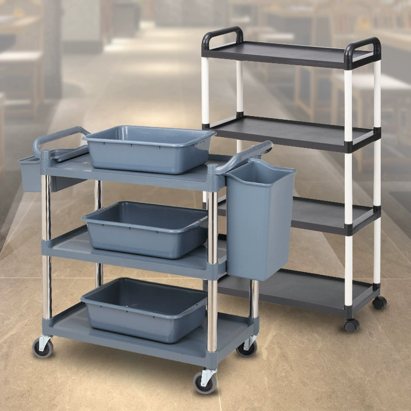 Пластиковая тележка трехслойная тележка для горячей кастрюли