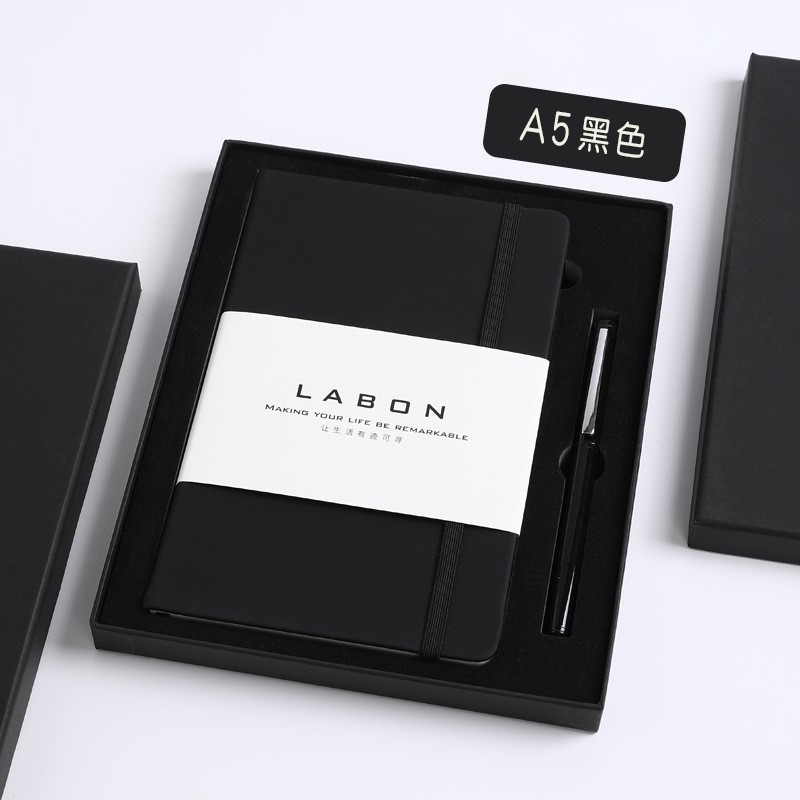 Línea horizontal negra A5 (caja de regalo)