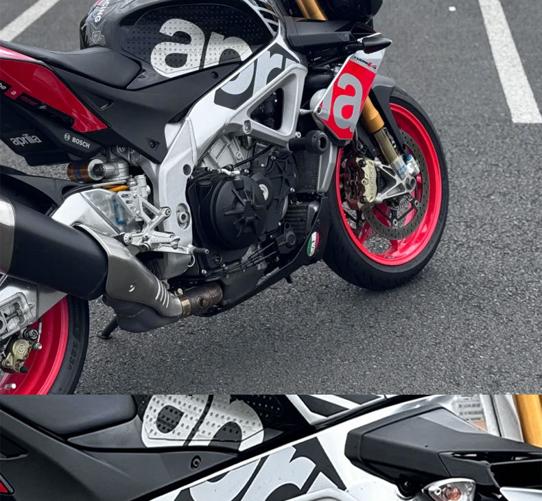 Suitable for Aprilia Tuono V4/Factory Modified Body Anti-Fall Protection Balls, Engine Protection Bars, Anti-Fall Rubber
