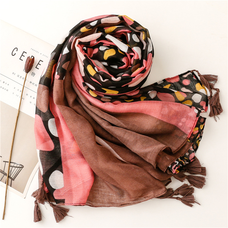 Women's Fashion Geometric Voile Polyester Winter Scarves display picture 4