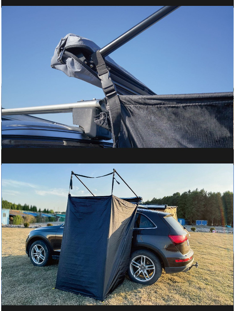 Car side shower tent, outdoor car rear changing and bathing tent, camping mobile toilet, temporary changing room