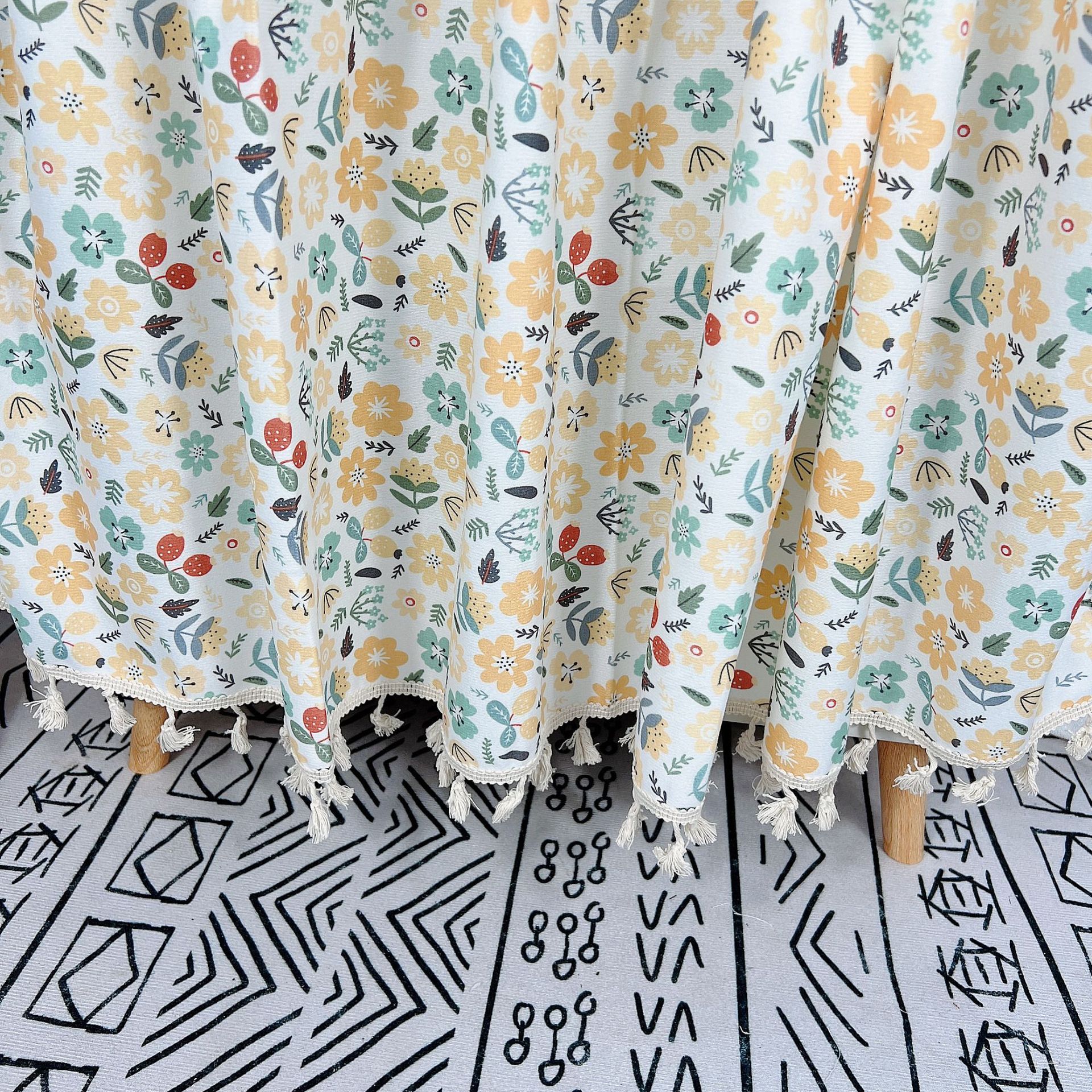 Cabinet covering curtain Velcro cloth curtain dust-proof curtain door curtain partition curtain self-adhesive half curtain wardrobe curtain