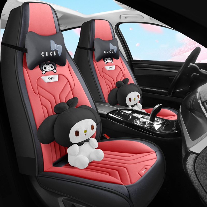 Seat cushion, seat cover, Universal Cushion Four Seasons - cartoon-mousse-red-integrated-head